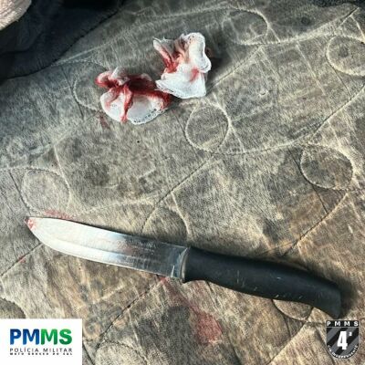 Imagem da notícia Tentativa de feminicídio: Homem esfaqueia companheira e foge em Chapadão do Sul